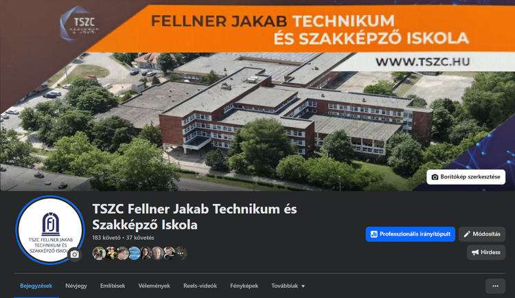 Elindult iskolánk új hivatalos Facebook oldala