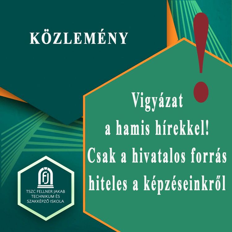 Vigyázat a hamis hírekkel! Csak a hivatalos forrás hiteles a képzéseinkről 