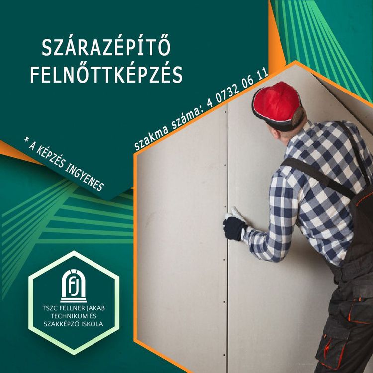SZÁRAZÉPÍTŐ felnőttképzés indul