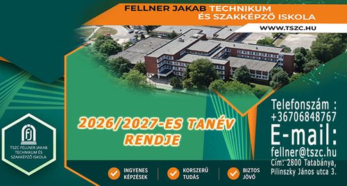 2026/2027-es tanév rendje