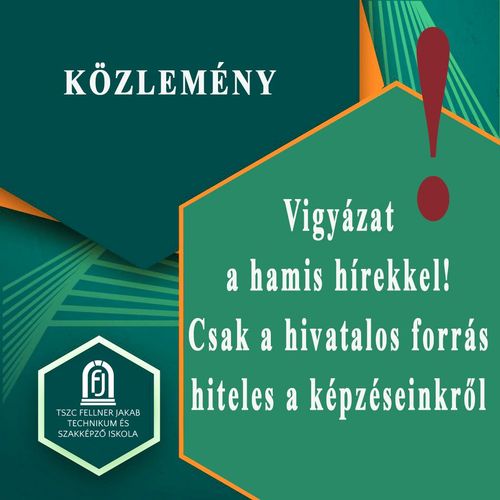 Vigyázat a hamis hírekkel! Csak a hivatalos forrás hiteles a képzéseinkről 