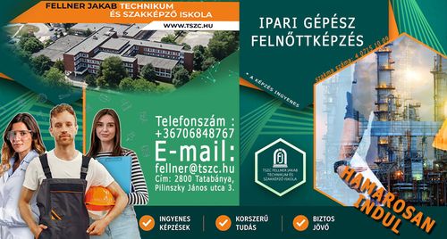 INGYENES* Ipari Gépész felnőttképzés indul