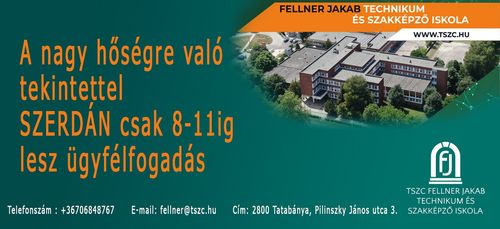 Ügyfélfogadás változás